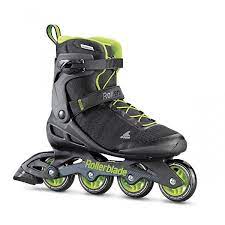 Photo 1 of Rollerblade Zetrablade Elite Mens Fitness Inline Skates, Size 12, Black and Lime