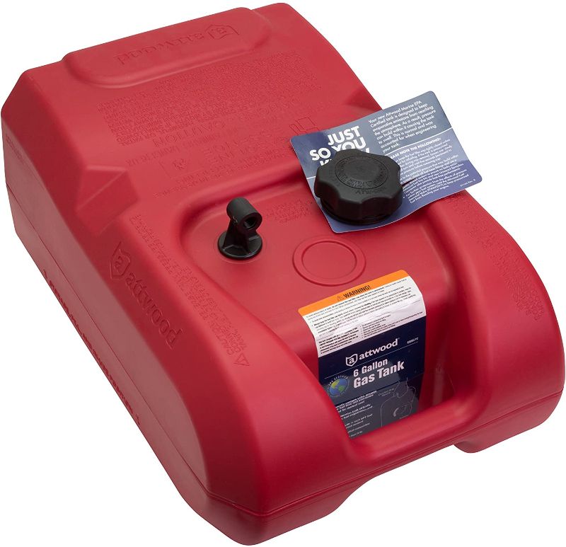 Photo 1 of attwood 8806LP2 EPA and CARB Certified 6-Gallon Portable Marine Boat Fuel Tank
