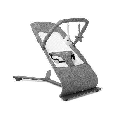 Photo 1 of Baby Delight Alpine Deluxe Portable Bouncer, Charcoal Tweed , 28x18x21 Inch (Pack of 1)

