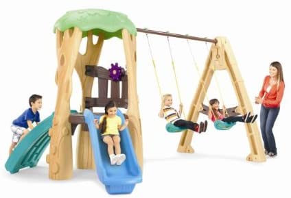 Photo 1 of Little Tikes Tree House Swing Set Blue
