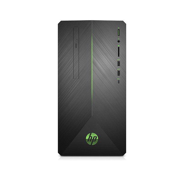 Photo 1 of HP - Gaming Desktop - AMD Ryzen 5-Series - 3500 - 8GB Memory - NVIDIA GeForce GTX 1650 - 512GB SSD - Shadow Black
