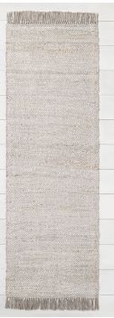 Photo 1 of Bleached Jute Fringe Rug - Hearth & Hand™ with Magnolia 2'4" X 7'
