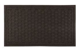 Photo 1 of 1'6"X2'6" Diamond Tufted Door Mat Dark Brown - Apache Mills
