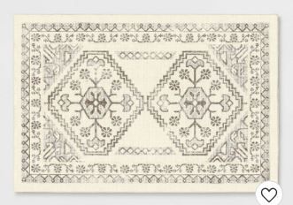 Photo 1 of Distressed Persian Accent Rug Cream - Threshold™ 2'5" X 3'8"
