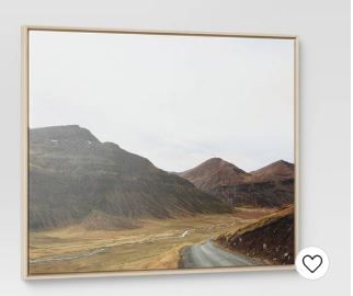 Photo 1 of 24" x 30" Grassy Hillside Framed Wall Art - Threshold™
