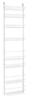 Photo 1 of ClosetMaid 8 Tier Over-the-Door Adjustable Wire Rack White
