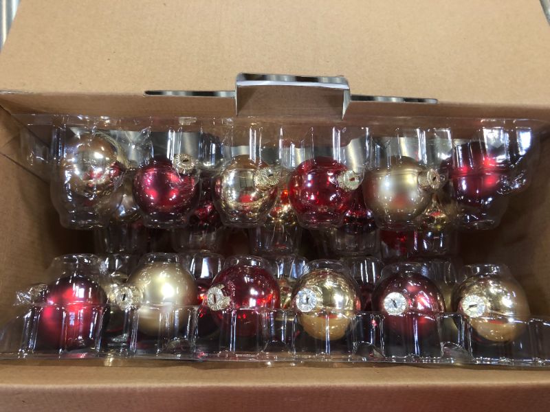 Photo 2 of 42ct Round Glass Ornaments - Wondershop™
