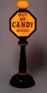 Photo 1 of 42" Lit Trick or Treat Stop Sign Halloween Decorative Scene Prop - Hyde & EEK! Boutique™
