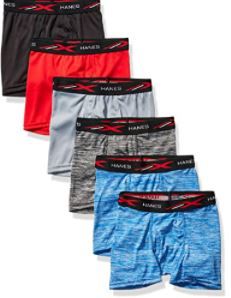 Photo 1 of Hanes Boys' Breathable Tagless Boxer Brief, 6-Pack
SIZE LARGE 