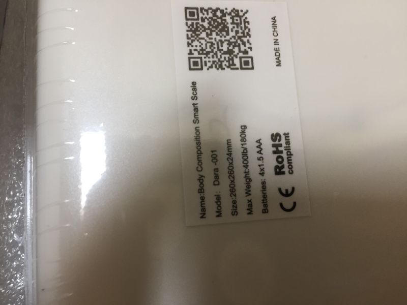 Photo 1 of Fittrack Dara Smart BMI Digital Scale - Measure Weight and Body Fat