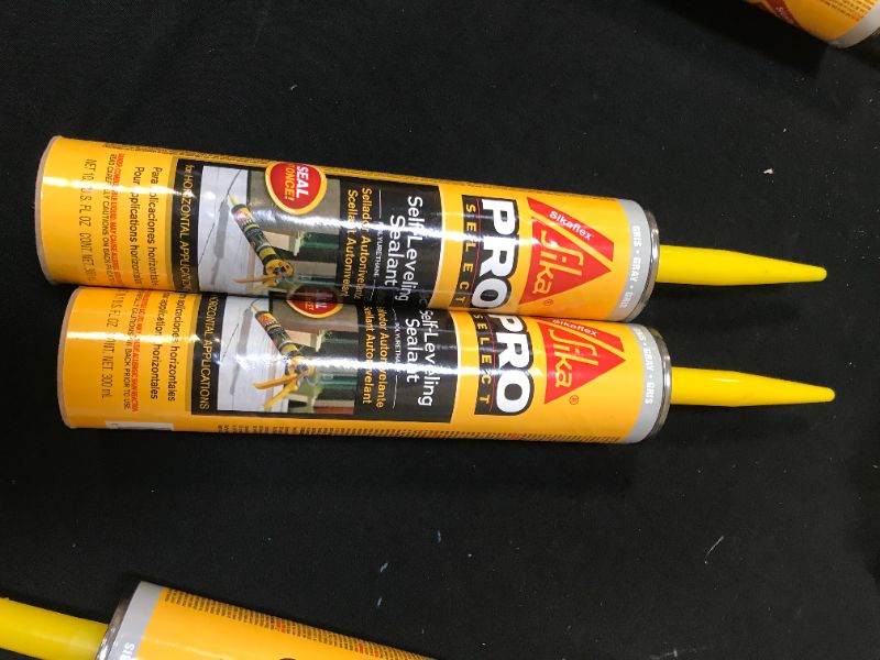 Photo 1 of 2 pack Sikaflex Self Leveling Sealant, Gray, polyurethane with an accelerated curing capacity for sealing horizontal expansion joints in concrete, 10.1 fl. oz Cartridge