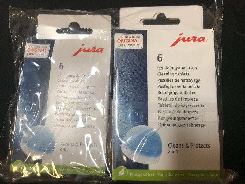 Photo 2 of 3 PACK JURA 2-phase cleaning tablets BB 12 30 2021
