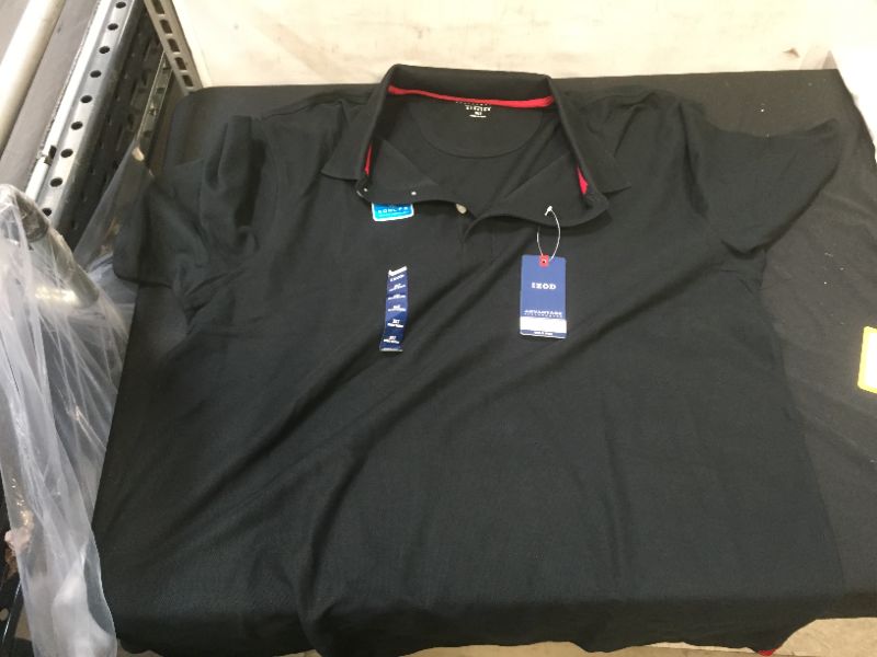 Photo 2 of IZOD Men’s Big and Tall Advantage Performance Stretch Short Sleeve Solid Polo Shirt XLT
