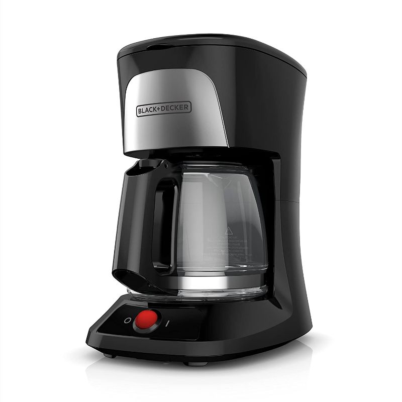 Photo 1 of BLACK+DECKER 5-Cup Coffeemaker with Duralife Glass Carafe, Black, CM0555B
