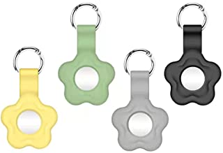 Photo 1 of Key Ring for Apple AirTag Protector Case, Compatible with AirTag Keychain Soft Smart Locator Tracker Cove