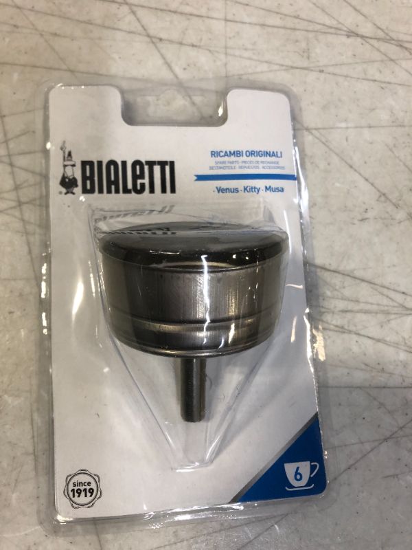 Photo 1 of Bialetti 6 Cup Stainless Steel 0800503 Blister Funnel STD 12 x 8 x 19 cm
