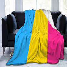 Photo 1 of Yangzhi Pansexual Pan Pride Flag LGBT Gay Full Fleece Throw Cloak Wearable Blanket Flannel Fluffy Comforter Quilt Nursery Bedroom Bedding Decor Ornaments Queen King Size Plush Soft Cozy 50"x40"