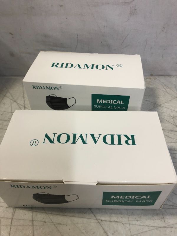 Photo 2 of RIDAMON 50 PC DISPOSABLE MASK 2 BOXES