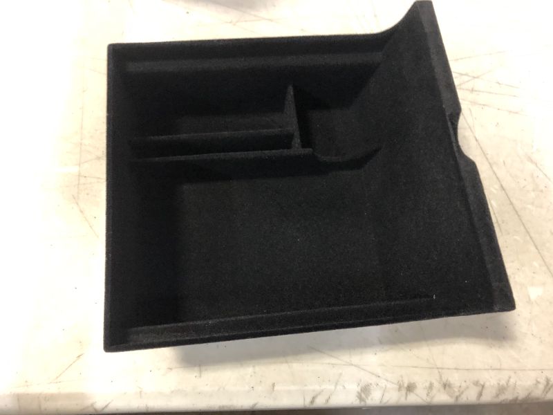 Photo 2 of 2021 TESLA MODEL 3/ MODEL Y CENTER CONSOLE ARMREST BOX FLOCKED