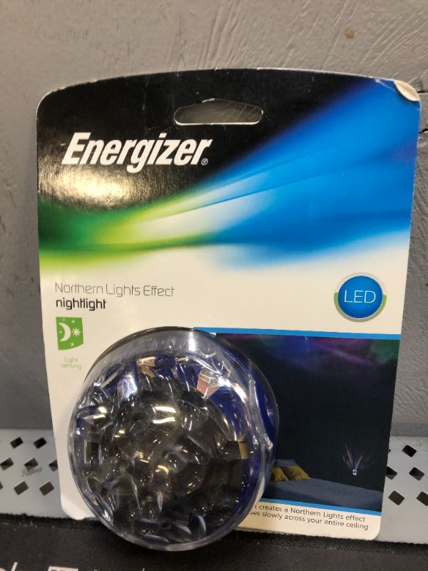 Photo 2 of Energizer Northern LED Night Light Projector, Rotating Colors, Dusk to Dawn, Projects on Wall and Ceiling, Calming