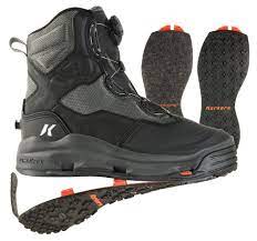 Photo 1 of Korkers Darkhorse Men's Wading Boots - A Remastered Classic - Includes Interchangeable Felt & Kling-On Soles SIZE 9