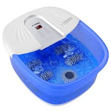 Photo 1 of Foot Spa Bath Massager with Heat, Bubble Jets, Detachable Pedicure Stone, Shiatsu Massage Rollers Adjustable Temperature Pedicure Tub