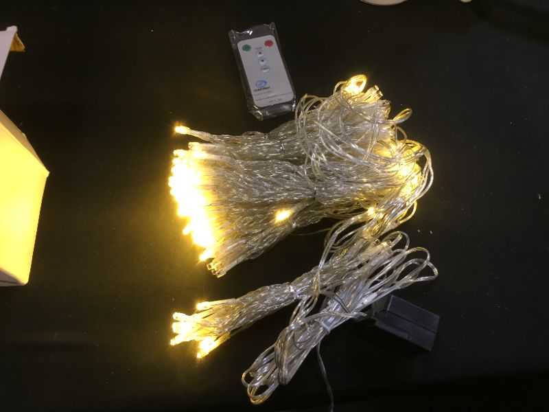 Photo 1 of 300 LED  Curtain Icicle LED light 8 Modes with Rem