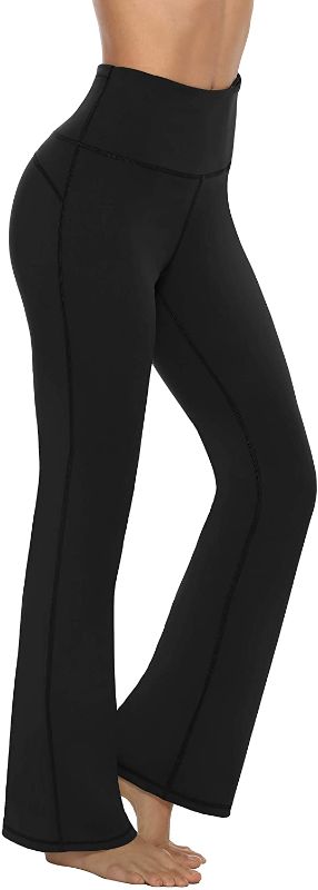 Photo 1 of ODODOS Yoga Pants for Women Flare Workout Bootcut Leggings High Waisted Bootleg Bell Bottom Dress PantsLARGE 
