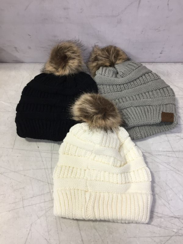 Photo 1 of 3 PACK OF BEANIES WOMENS 