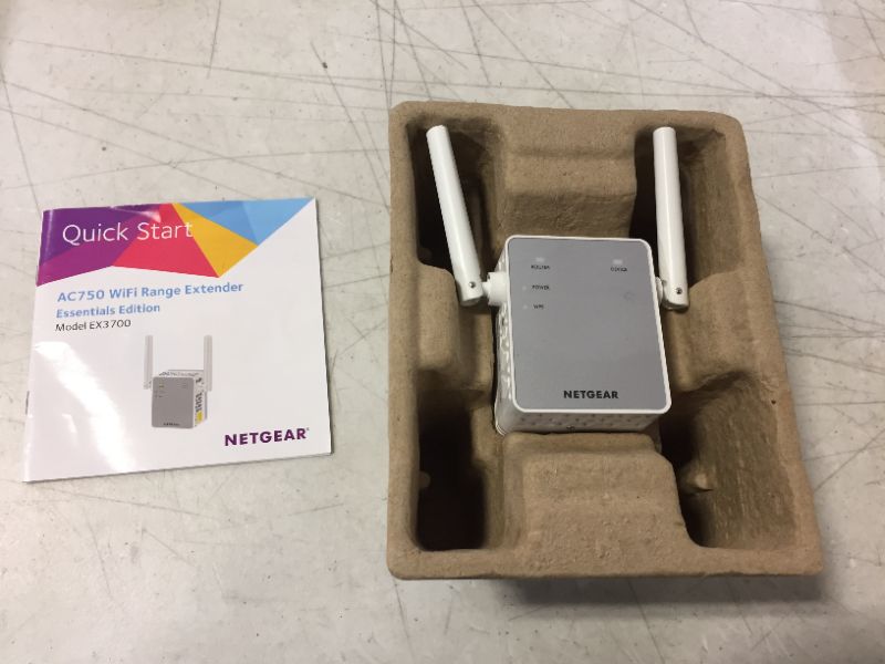 Photo 2 of NETGEAR Wi-Fi Range Extender EX3700 - Coverage Up to 1000 Sq Ft and 15 Devices with AC750 Dual Band Wireless Signal Booster & Repeater (Up to 750Mbps Speed), and Compact Wall Plug Design