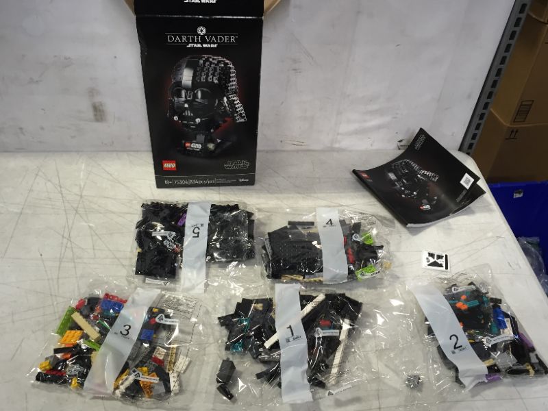 Photo 2 of LEGO Star Wars Darth Vader Helmet 75304 Collectible Building Toy, New 2021 (834 Pieces)