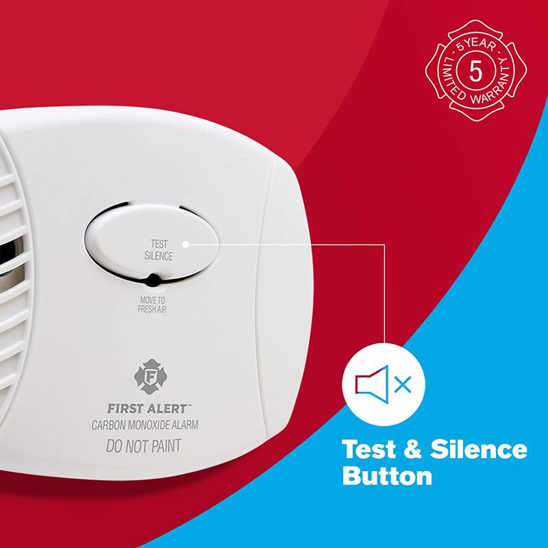 Photo 1 of 
FIRST ALERT CO400-3 Carbon Monoxide Detector, Battery Operated, White