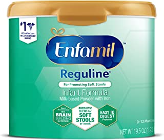 Photo 1 of Enfamil Reguline Baby Formula, Designed for Soft, Comfortable Stools, with Omega-3 DHA & Probiotics for Immune Support, Reusable Powder Tub, 19.5 Oz
20.4 Ounce (Pack of 1)