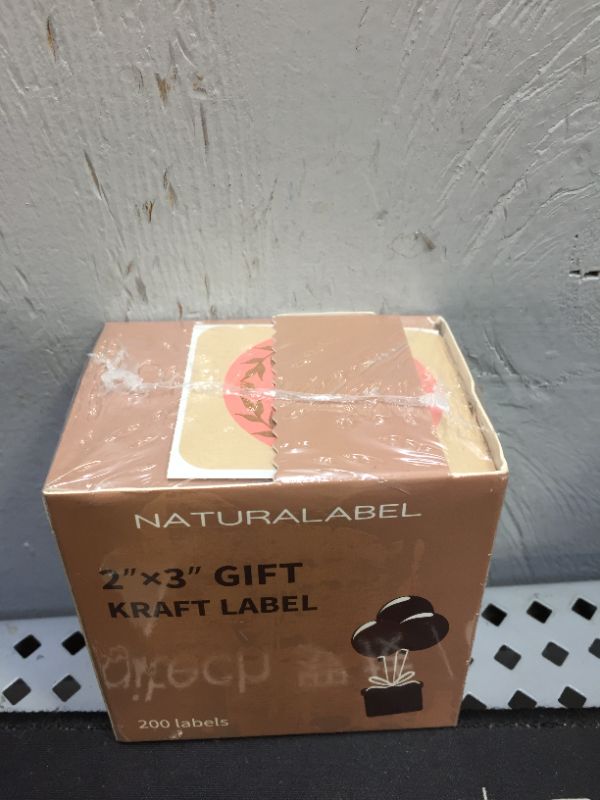 Photo 1 of 200 GIFT KRAFT LABELS