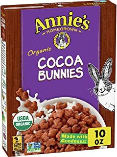 Photo 1 of Annie's Organic Cocoa Bunnies Breakfast Cereal, 10 oz
10 Ounce (Pack of 3) EXP JAN 2022
