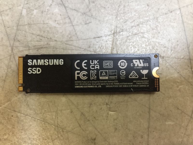 Photo 3 of SAMSUNG 980 SSD 1TB M.2 NVMe Interface Internal Solid State Drive with V-NAND Technology for Gaming, Heavy Graphics, Full Power Mode, MZ-V8V1T0B/AM
