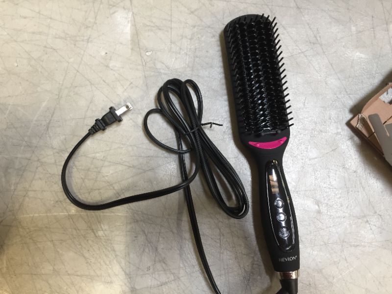 Photo 1 of Revlon Salon One Step XL Straightening Heated Hair Brush 4 1/2"