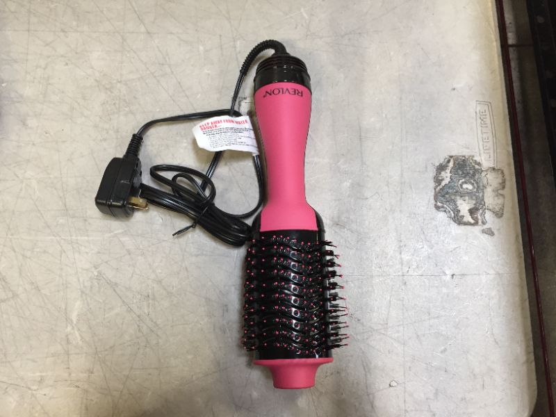 Photo 2 of REVLON One-Step Hair Dryer and Volumizer Hot Air Brush, Pink
