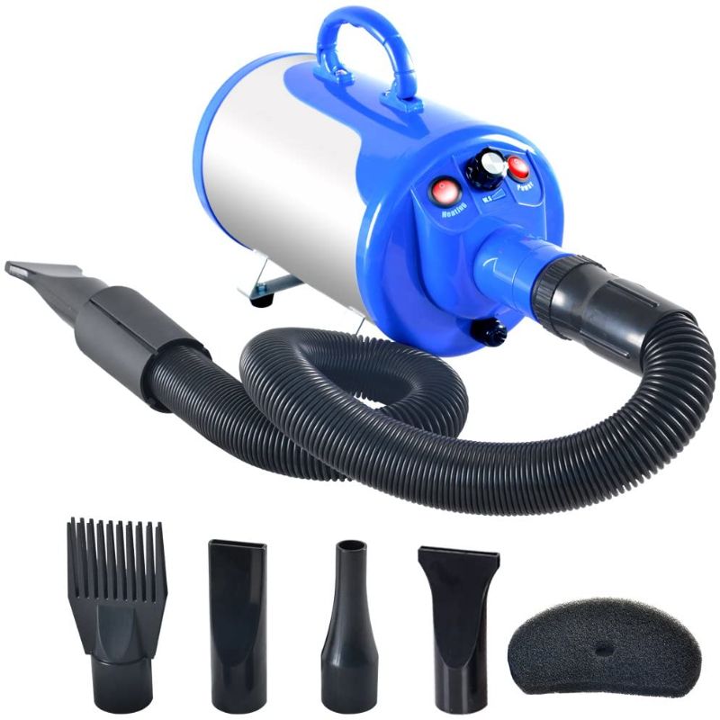 Photo 1 of SHELANDY 3.2HP Stepless Adjustable Speed Pet Hair Force Dryer Dog Grooming Blower with Heater
