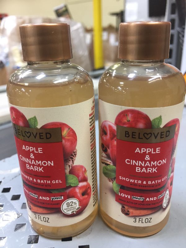 Photo 1 of 2 Beloved Apple & Cinnamon Bark and 2 Beloved Pumpkin & Tonka Mini Shower Gels - 3 fl oz
