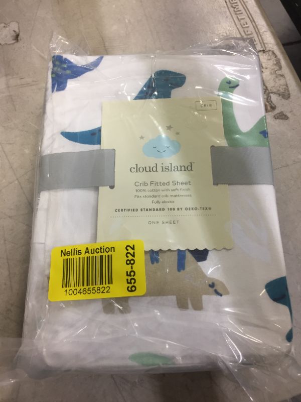 Photo 2 of Fitted Crib Sheet Dinos Cool - Cloud Island™ Blue/Green
