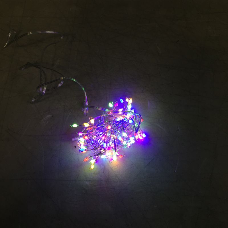 Photo 2 of 90ct Dewdrop Garland LED Christmas String Lights - Wondershop™
