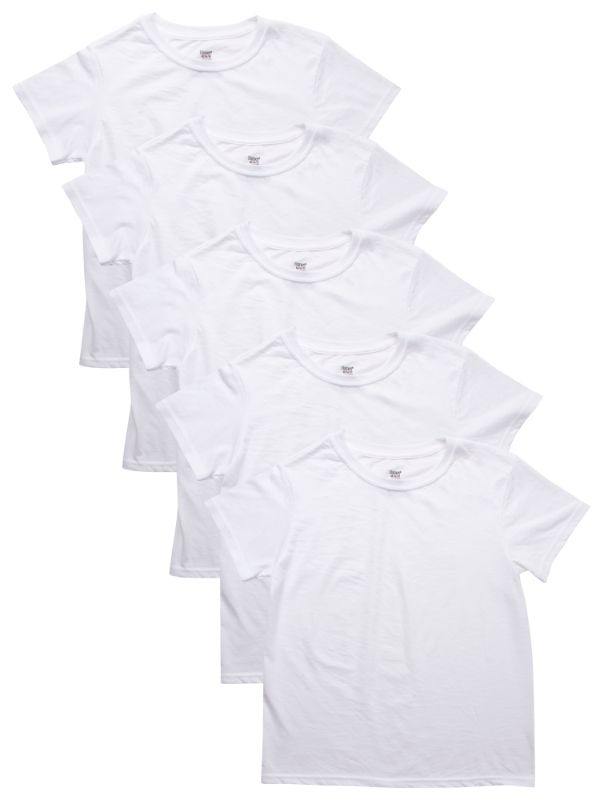 Photo 1 of Hanes Boys' Eco Blend Crew T-Shirt 5 Pack, Sizes S-XL