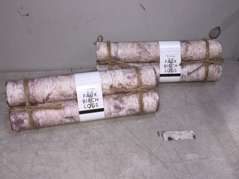 Photo 1 of 2 PACK FAUX BIRCH LOGS FOR DECORATION