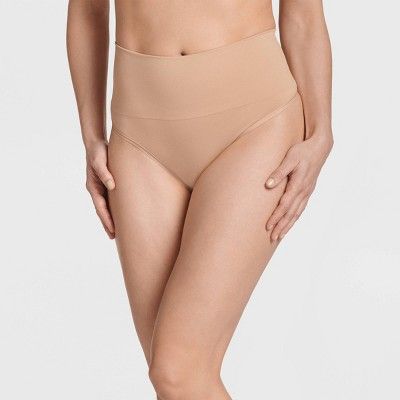 Photo 1 of Jockey Generation Women's Slimming High-Waist Briefs - Beige SMALL
