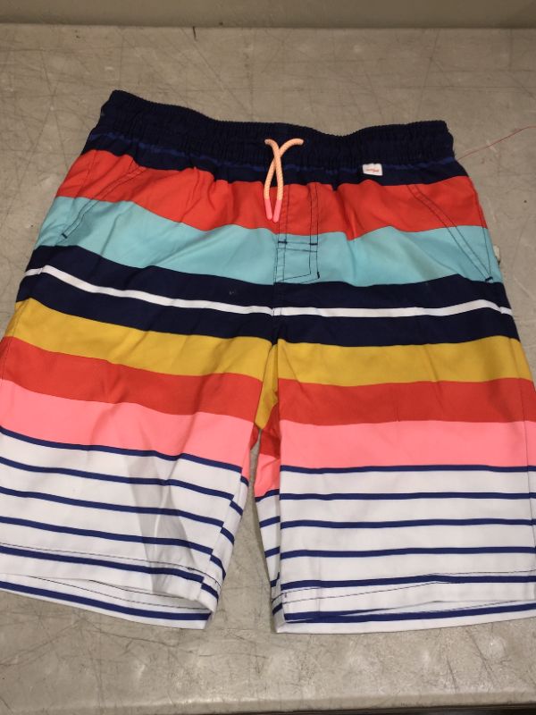 Photo 1 of Boys' Striped Swim Trunks - Cat & Jack M, Blue