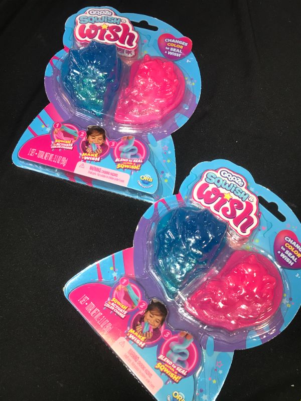 Photo 1 of 2 PACK ORB Color Changing Slimy Sqwish & Wish