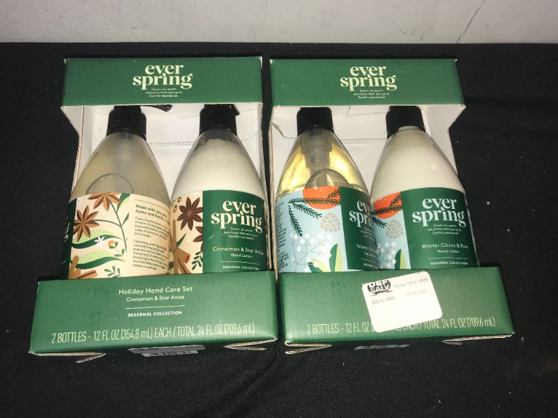 Photo 1 of 2 PACK Winter Citrus & Pine Hand Soap + Lotion Gift Set - 24 fl oz - Everspring