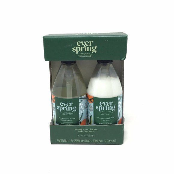 Photo 1 of 2 PACK Winter Citrus & Pine Hand Soap + Lotion Gift Set - 24 fl oz - Everspring