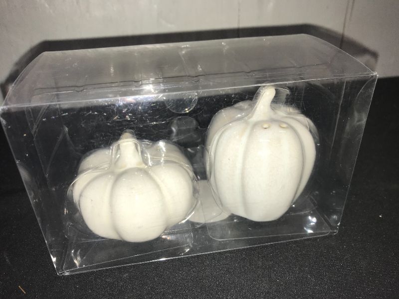 Photo 2 of 2pc Stoneware Pumpkin Salt and Pepper Shaker Set - Threshold